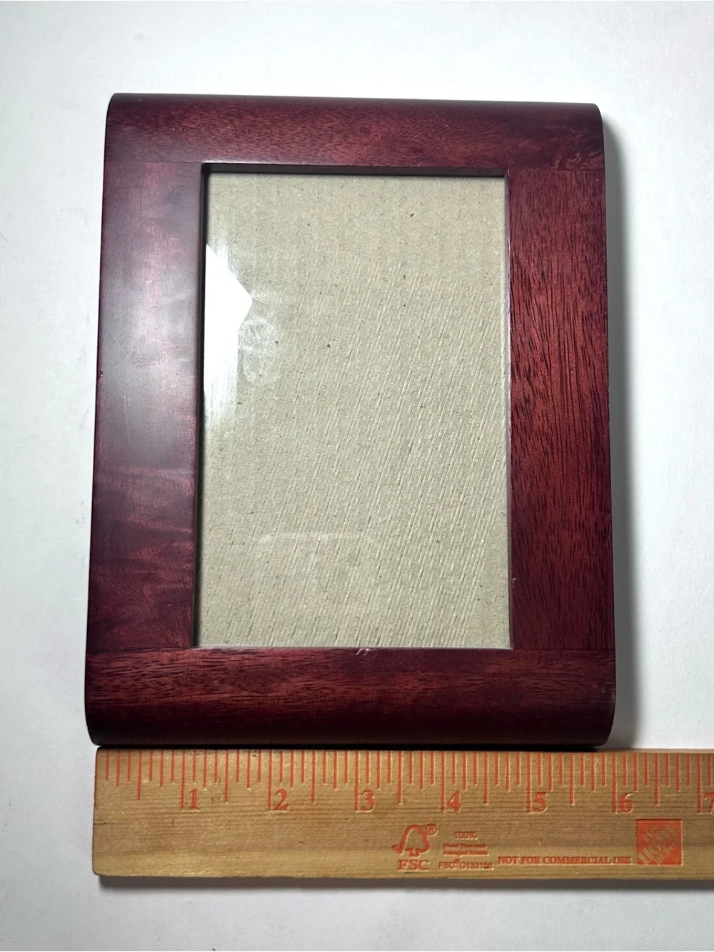 Fetco Vintage Wood Picture Frame Mahogany or Dark Cherry Stain For 4X6 Photo